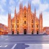Duomo Di Milano Building At Sunset Diamond Painting