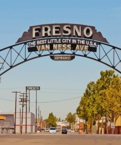 Fresno City Entrance Diamond Painting