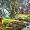 Snow White Discovers Cottage Diamond Painting