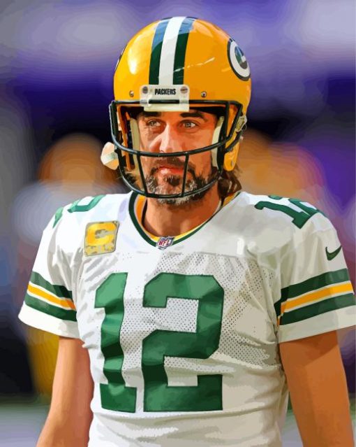 Aaron Rodgers Packers Diamond Painting