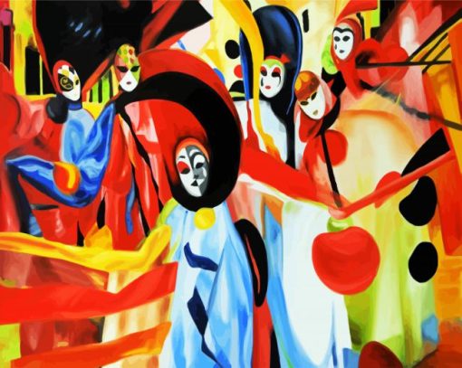 Abstract Venice Carnival Diamond Painting