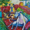 Abstract Whippets Diamond Painting