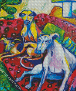 Abstract Whippets Diamond Painting