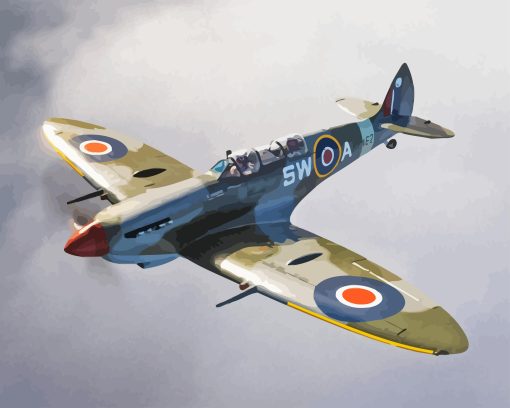 Aesthetic Spitfire Diamond Painting