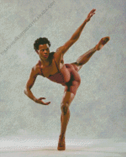 African Ballet Dancer Man Diamond Painting