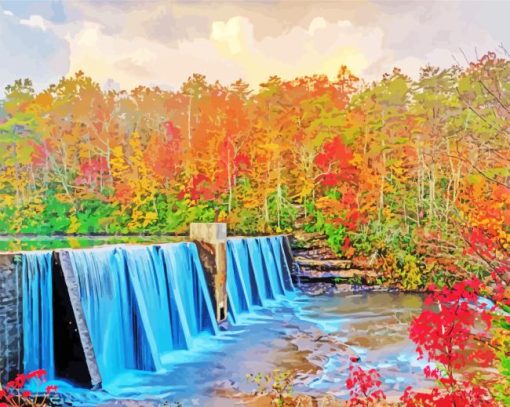 Alabama Waterfall Diamond Painting