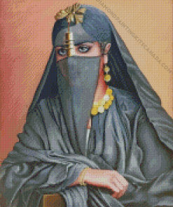 Arabian Muslim Lady Diamond Painting