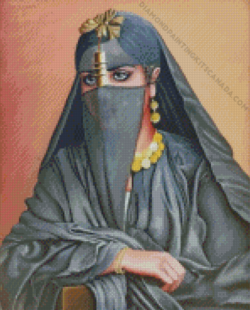 Arabian Muslim Lady Diamond Painting