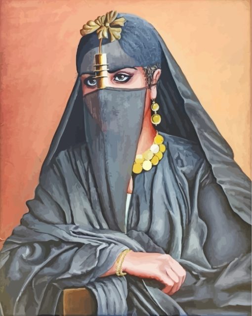 Arabian Muslim Lady Diamond Painting