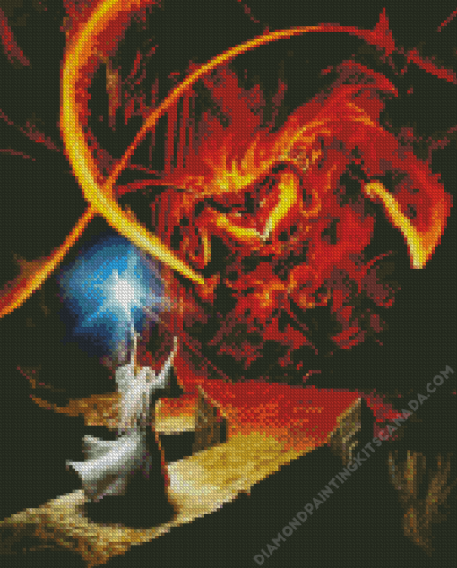 Balrog From Lord Of The Rings Diamond Painting