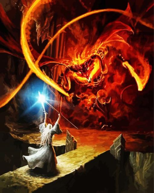 Balrog From Lord Of The Rings Diamond Painting