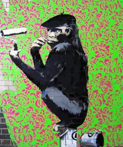 Banksy Monkey Painting Wall Diamond Painting