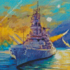 Battleship Art Diamond Painting