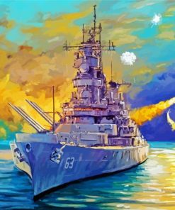 Battleship Art Diamond Painting