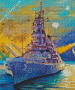 Battleship Art Diamond Painting