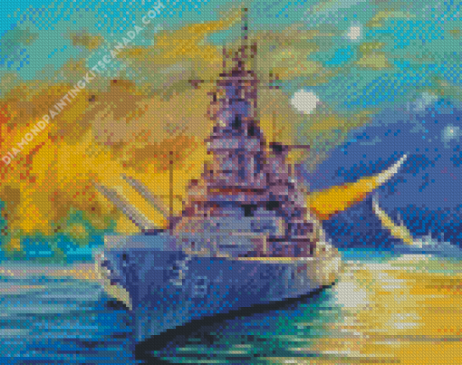 Battleship Art Diamond Painting