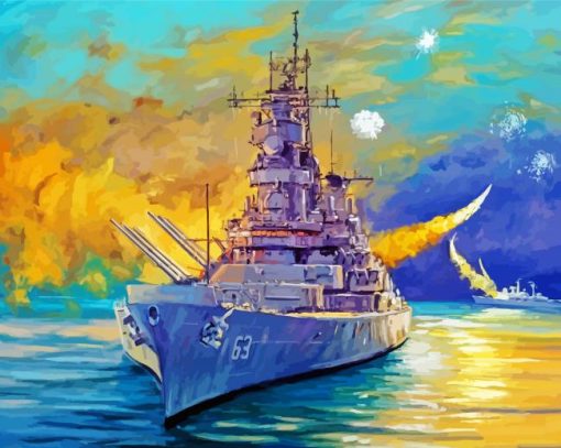 Battleship Art Diamond Painting