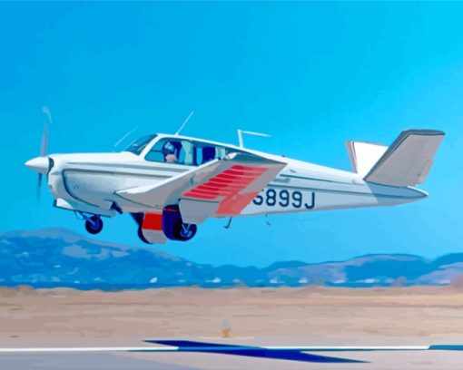 Beechcraft Bonanza Airplane Diamond Painting