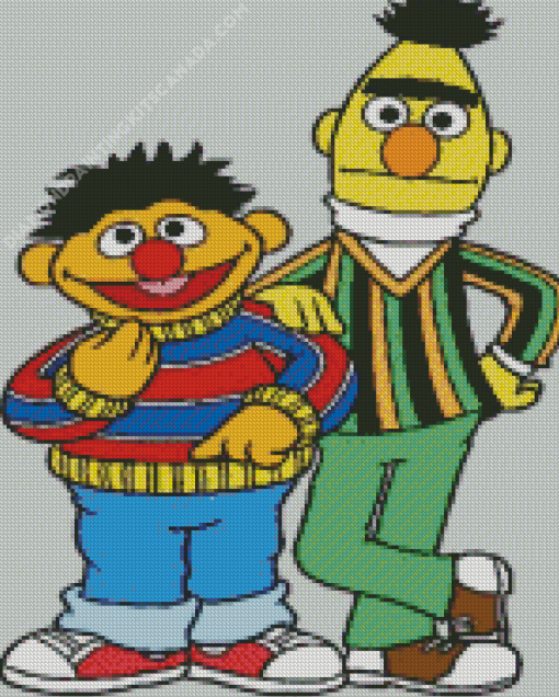 Bert and Ernie Cartoon Diamond Painting