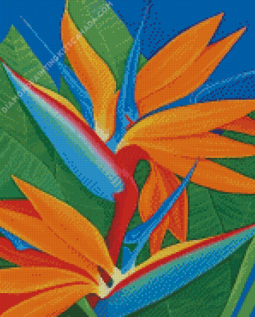 Bird Of Paradise Plant Diamond Painting