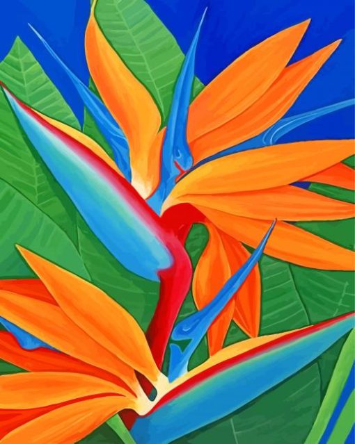 Bird Of Paradise Plant Diamond Painting