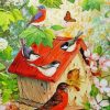 Birds Flowers Butterflies Diamond Painting