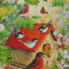 Birds Flowers Butterflies Diamond Painting