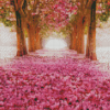 Blommor Flowers Landscape Diamond Painting