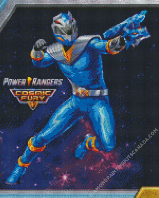 Blue Power Ranger Poster Diamond Painting