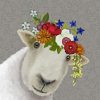 Bohemian Sheep And Flowers Diamond Painting