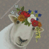 Bohemian Sheep And Flowers Diamond Painting