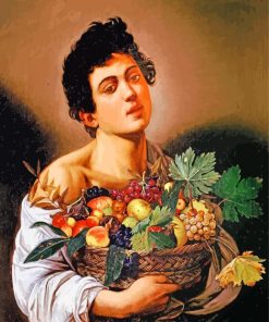 Boy with a Basket of Fruit by Caravaggio Diamond Painting