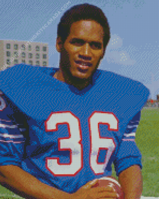 Buffalo Bills OJ Simpson Diamond Painting