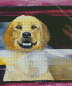 Car and Dog Art Diamond Painting
