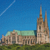 Chartres Gothic Cathedral in France Diamond Painting