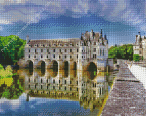 Chateau de Chenonceau Loire France Diamond Painting