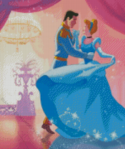 Cinderella and Prince Dancing Diamond Painting
