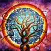 Circle Tree Diamond Painting