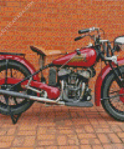 Classic Indian Motorcycle Diamond Painting