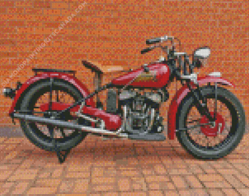 Classic Indian Motorcycle Diamond Painting