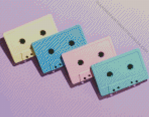 Colorful Cassette Tape Diamond Painting