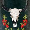 Cow Head Skull Art Diamond Painting