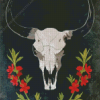 Cow Head Skull Art Diamond Painting