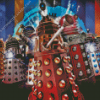 Dalek Robots Diamond Painting