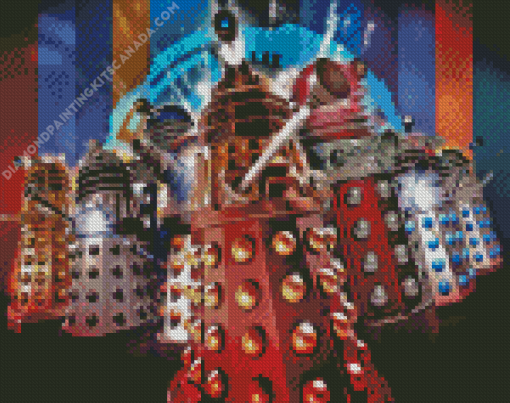 Dalek Robots Diamond Painting