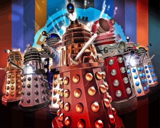 Dalek Robots Diamond Painting