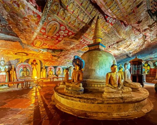 Dambulla Cave Temple Diamond Painting