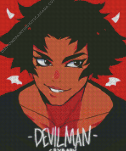 Devilman Crybaby Character Poster Diamond Painting