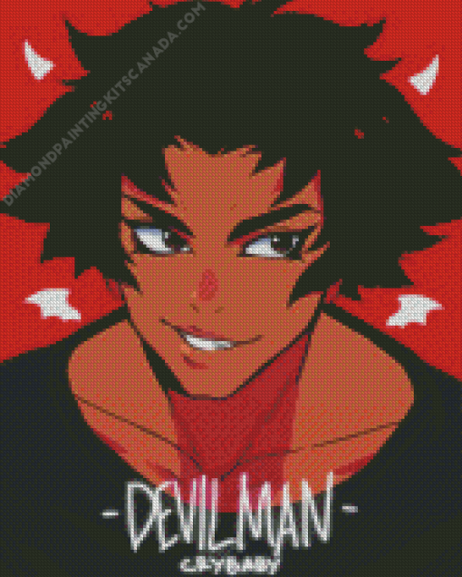 Devilman Crybaby Character Poster Diamond Painting