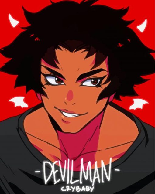 Devilman Crybaby Character Poster Diamond Painting